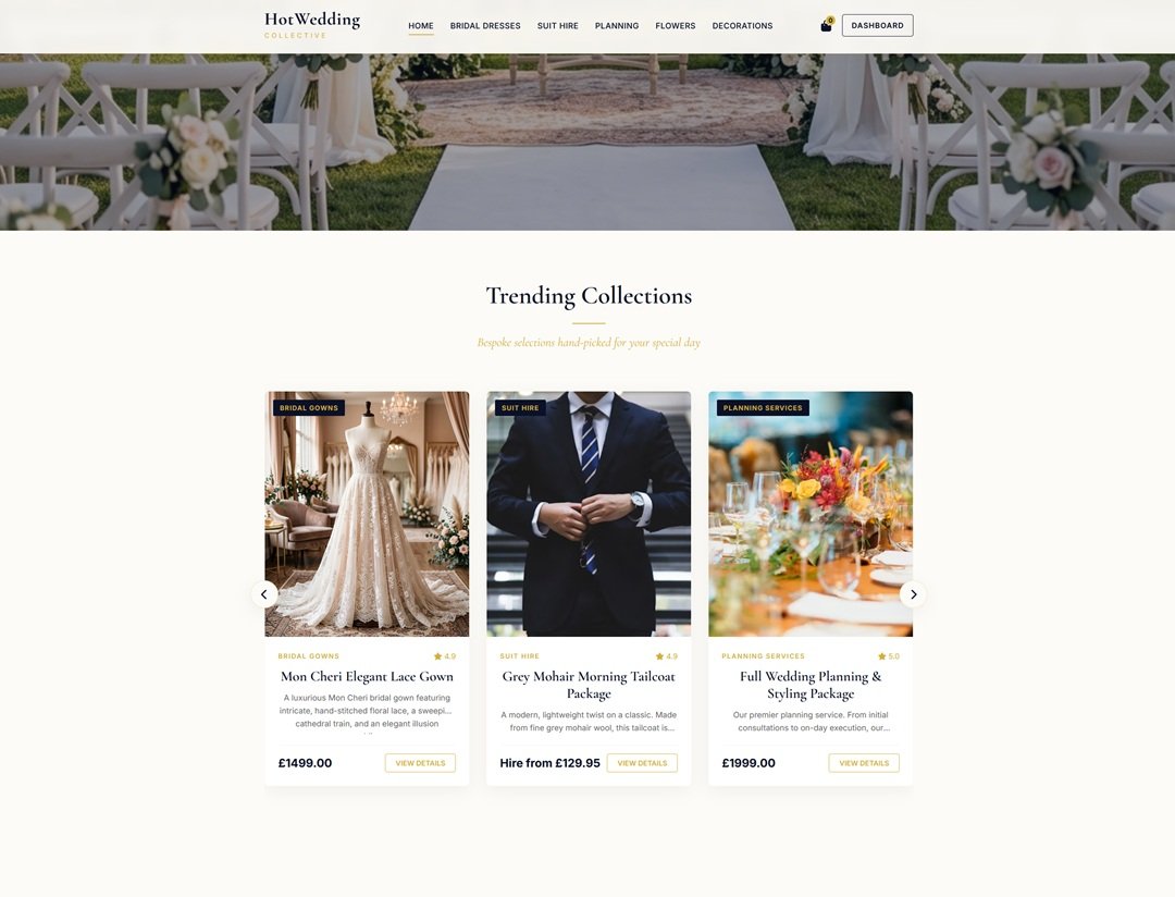 HotWedding Collective Trending Collections carousel